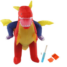 Nafukovací kostým na jazdu s dinosaurom, 190T polyester