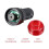 SOURCING MAP 3-Piece LED Warning Lights, AC/DC 12V, Flashing Alarm Indicator, Buzzer Panel, Red LED 3