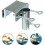 Parasol Support - Balcony Railing - Fixing Clip - Space-Saving - Metal and Plastic 5