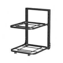 Étagère de rangement pour casseroles en métal, réglable à 2 niveaux, 33 x 27 x 23 cm
