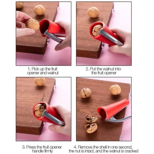 Nutcracker with Handle, Pecan Nut Cracker, Heavy-Duty Nut Pliers for All Nuts, Pecan Nuts 2