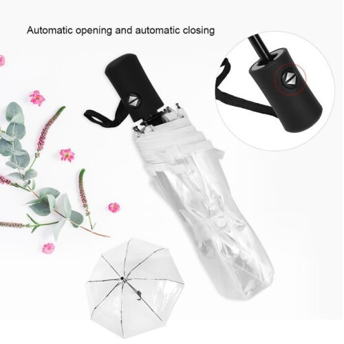 Umbrella - Transparent - Foldable - Automatic - Compact - Windproof 2