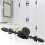 Set of 4 retro style door knobs, retro black aluminum cabinet knobs (black) 5