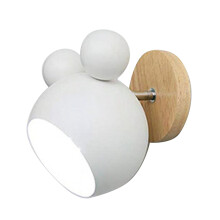 Panda cartoon wandlamp voor kinderkamer – ijzer en rubber