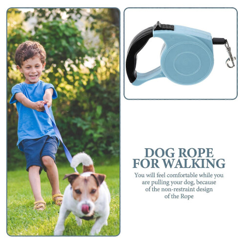 Retractable Dog Leash, Adjustable Rope Lead for Small Medium Dogs, Blue Black 2