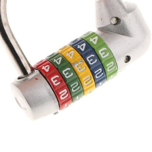 Combination Padlock - UNBRANDED - 5 Digits - 2 Pieces - Zinc Alloy - Random Color 2