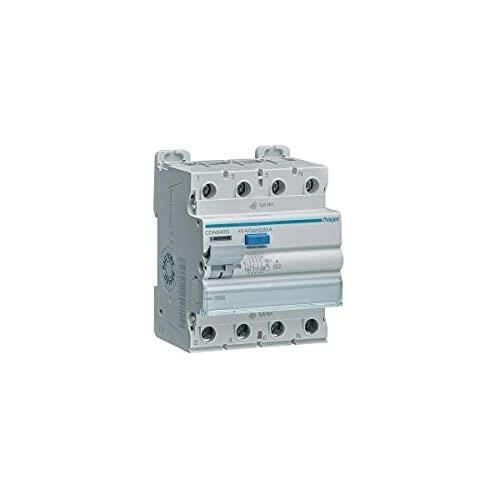 Fehlerstromschutzschalter - HAGER - Cda640D - 4P 40A 30mA - Typ A - 10kA 1