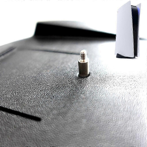 2 Pack Flat Head Console Stand Bottom Support Screws compatible with Sony PS5 Game Console, Metal Silver Replacement Screws 1