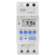 Weekly Timer Switch 12V DC 16A LCD Display with Countdown Function Removable Battery