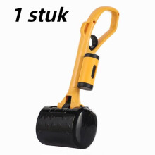 1 styck - Hundbajsskopa - Hundbajsskopa - Bajsskopa för promenader - Gul