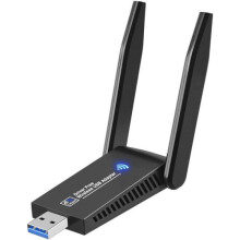 Adaptador Wi-Fi Carivent AC1300 Mbps de alta potência, adaptador Wi-Fi USB 3.0 de banda dupla, adaptador Wi-Fi 2.4G/5.8GHz