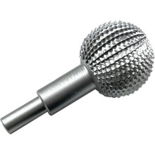 Trämejsel, träsnideri- och slipspett, kulledsfräs med 40 mm diameter, sfärisk fil (silver)