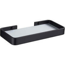 Opbergrek - Rechthoekig - Gehard glas - Zwart - Zonder spijkers