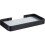Storage Shelf - Rectangular - Tempered Glass - Black - Nail-Free 1
