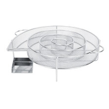 Ronde roestvrijstalen koudrookgenerator, barbecuegrill, professioneel keukenaccessoire voor restaurants