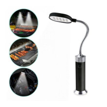 BBQ-lamp met 15 leds, 360 draaibaar, draagbare campinglamp, set keukenaccessoires.