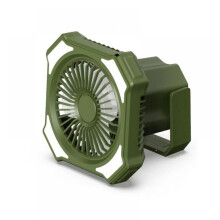 Ventilador de camping para uso externo, leve, elétrico, com bateria de lítio recarregável, tamanho grande, portátil, com controle remoto, pe