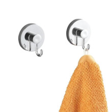 Ganchos Wenko 20900100 Vacuum-Loc, acabamento brilhante, 2 peças, 23,6 x 9,5 x 4 cm: Cozinha e Casa