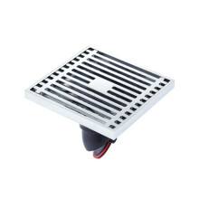 Ralo de piso totalmente em cobre, à prova de odores, modelo: K7003 cromado de uso único + fileira reta.