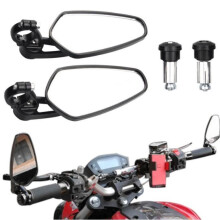 Motorcycle Handlebar Mirrors Motorcycle Mirrors for (black).