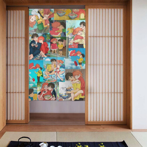 Mørklægningsgardinsæt til døren – 86 cm B x 142 cm L, polyester 1