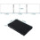 Three-sided folding mirror with hook - Self-cut mirror - Black - Glass and ABS - 34cm 2