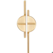 Puxador para móveis - LARGEIGHT - Design moderno - 2 peças - Dourado - Liga de zinco