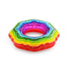 Opblaasbare zwemband - BESTWAY - Regenboog - Diameter 115 cm - Meerkleurig - Voor kinderen vanaf 3 jaar
