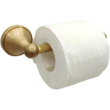 Porta-papel higiênico - Latão antigo - Design vintage - Montagem na parede - Durável - 3x7 cm