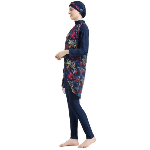 Burkini - Muslim Women's Swimsuit - Full Coverage - Navy Blue 1