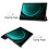 Tablet - Samsung - Galaxy Tab S9 FE Plus - PU Leather Case - Screen Protector - Shockproof 3