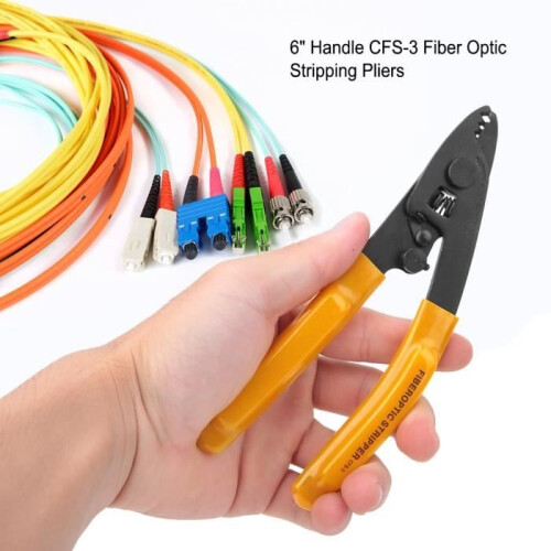 GOTOTOP 3-Hole Fiber Optic Stripper Crimping Pliers with Hex Socket Wrench 1