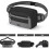 Fanny Pack - Unisex - Large Capacity - 7 Zipped Pockets - Adjustable Strap - Black 2