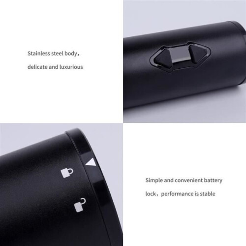 Automatic electric corkscrew for red wine, grape wine bottle opener, illuminated foil cutter 2