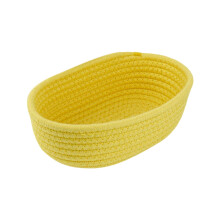 Oval oppbevaringskurv i vevd tau – 25 x 18 x 7,5 cm