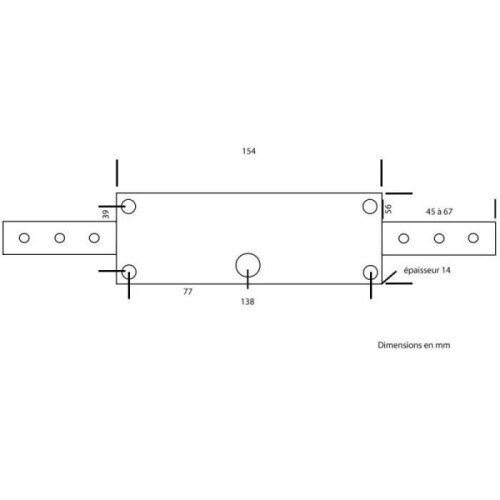 Metal curtain lock with 2 drives + 3 keys 2