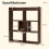 Bookshelf with 7 Cubes, 80x20x90 cm, Coffee Finish 2
