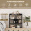 Bookshelf with 7 Cubes, 80x20x90 cm, Black 7