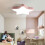 42 cm große LED-Deckenleuchte mit rosa Sternenmuster, dimmbar für Kinderzimmer 2