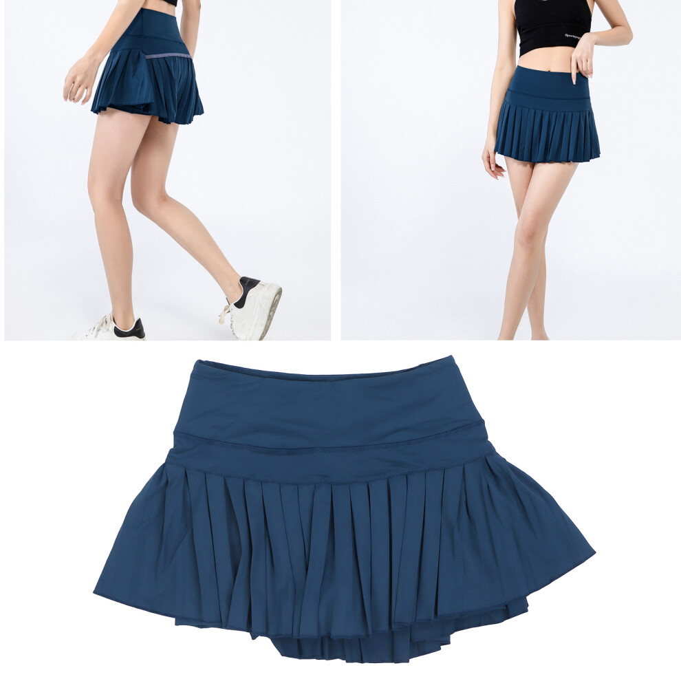 Kids Pleated Tennis Skirt with Pockets Green