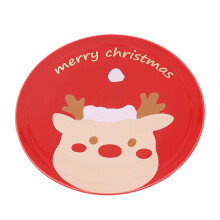 Weihnachtsteller mit Elchmotiv aus Keramik, 25 cm (10 Zoll)