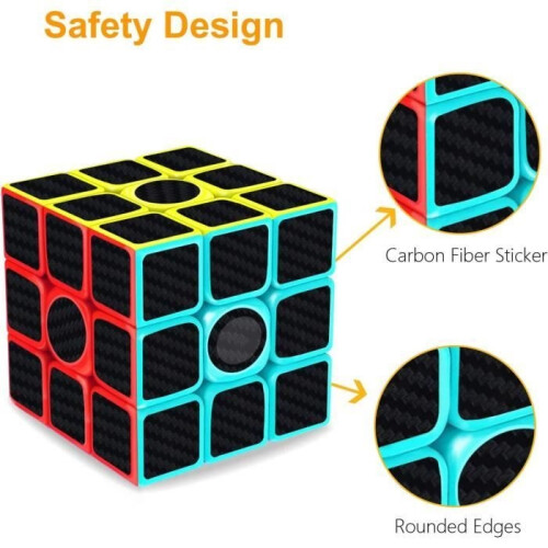Magic Cube, 3x3x3 Speed Cube, Smooth Magic Speed Cube, Easy to Turn, for Brain Training Game or Holiday Gift 1