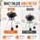 House of Home BBQ Kettle Charcoal Portable 45cm Grill Barbecue 4