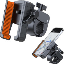 Soporte para teléfono para bicicleta y moto, antideslizante, para patinete eléctrico y bicicleta de montaña, con sujeció