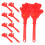 Red Plastic Hand Clappers, 10 pcs 1