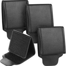 4 Pcs Car Seat Belt Clips for Women and Men, PU Leather Seat Belt Adjusters, Universal Vehicle Comfort Positioners
