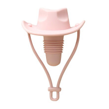 Bouchon de champagne en silicone rose pour chapeau de cowboy (1 pièce)