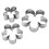 3-teiliges Set Blumenausstecher aus Edelstahl 1