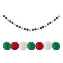 Wool Garland Set – Handmade 2.5m Christmas Decoration
