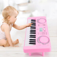 Babypianoleksak med 37 tangenter och pedagogiskt tangentbord för åldrarna 3-8